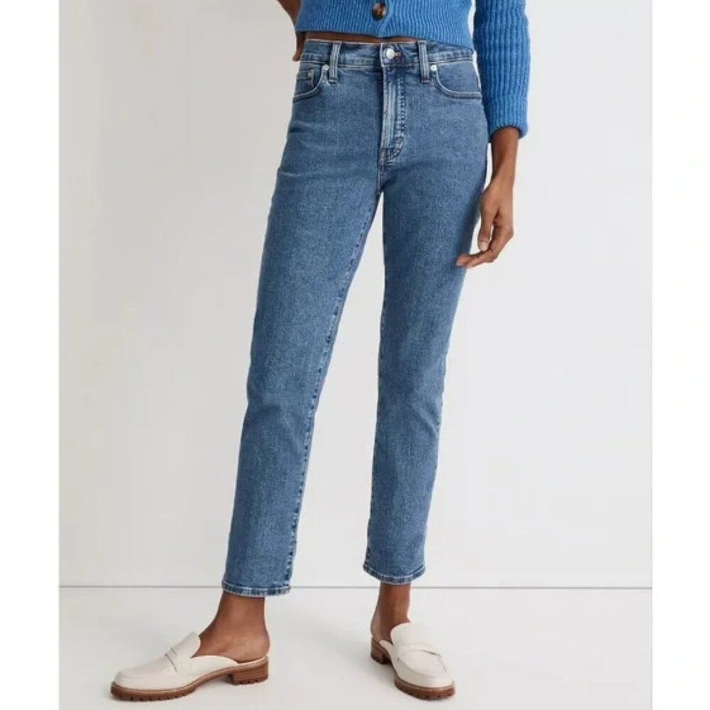 Madewell The Mid-Rise Perfect Vintage Jeans Size 27 Knowland Wash Stretch Denim